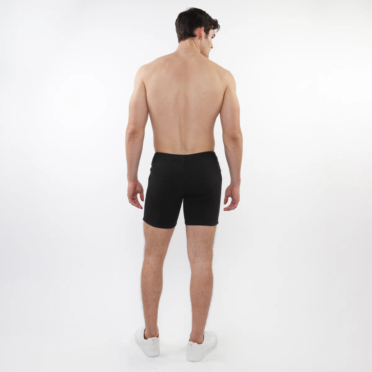 5" Jacquard Stretch Knit Short (Black Parquet)