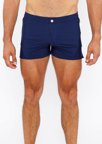Pinstripe Swim Short (Navy)