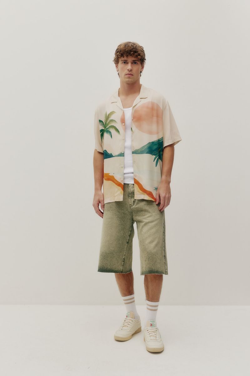 Beach Shirt (Tropical Sunset)