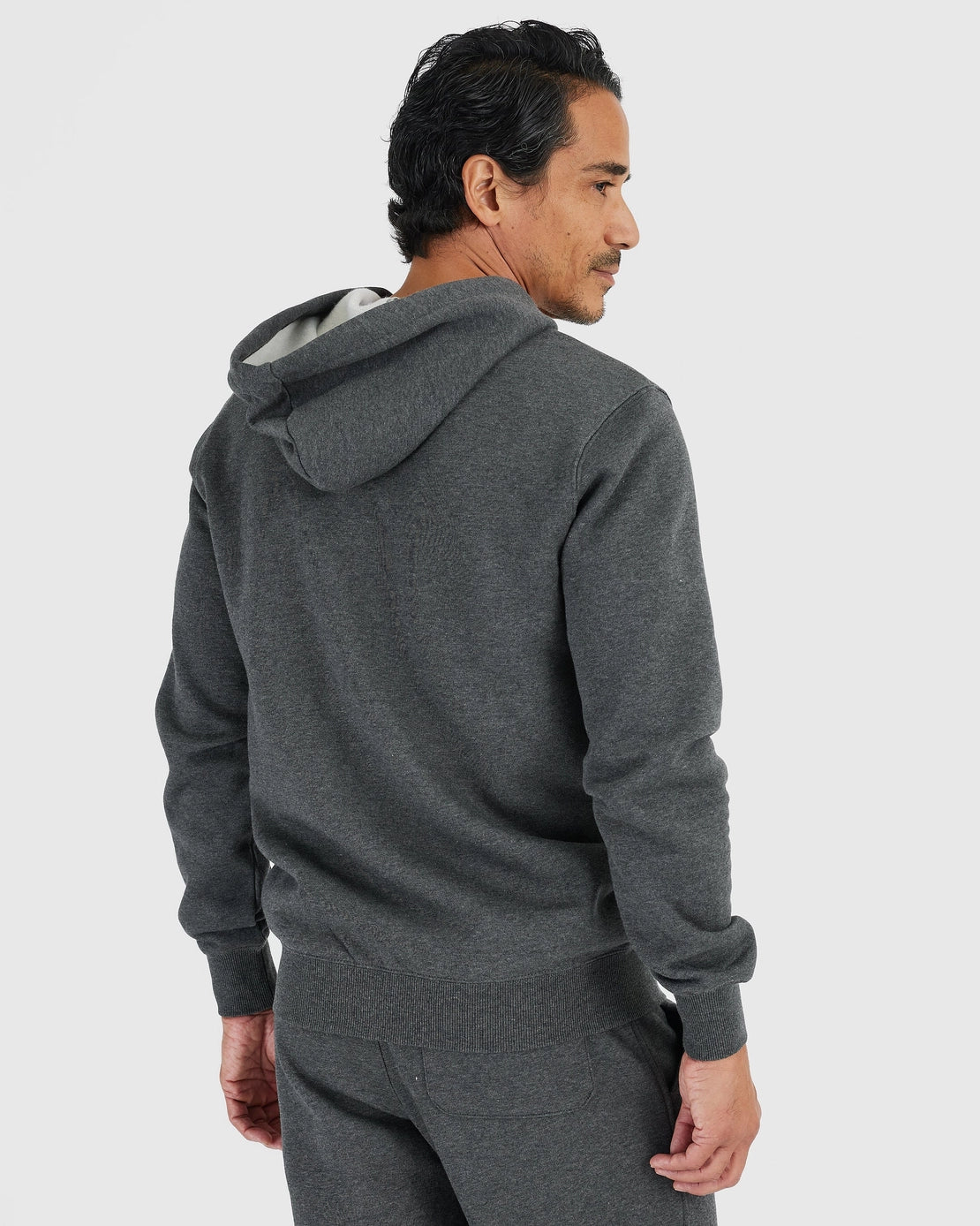 Fleece French Terry Hoodie (Charcoal Heather)