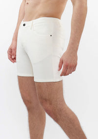 5" Jacquard Stretch Knit Short (Ecru Parquet)