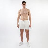 5" Jacquard Stretch Knit Short (Ecru Parquet)