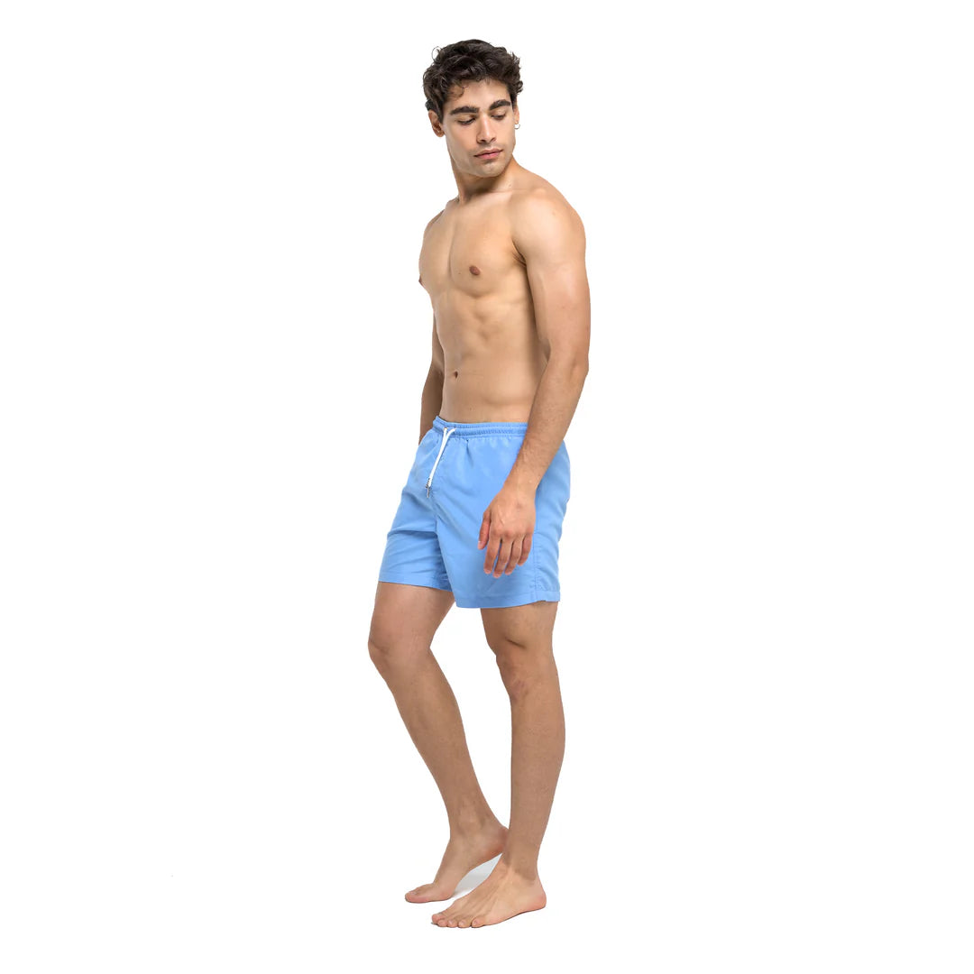 Color Switch Swim Shorts (Blue to Waves)