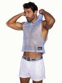 Hooded Sleeveless Jersey (Ice Blue)