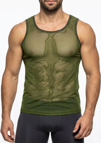 Fine Mesh Tank (Army Green)