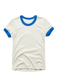 Vintage Ringer Tee (White Blue)