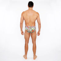 Printed Swim Brief (Black/White Dots)
