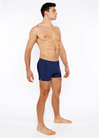 Pinstripe Swim Short (Navy)