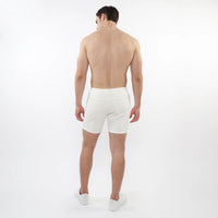 5" Jacquard Stretch Knit Short (Ecru Parquet)