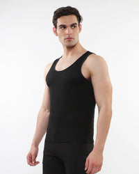 Stretch Gossamer Tank (Black Chevron)