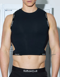 SPR Cropped Tank (Black)