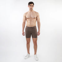 Stretch Knit Shorts (5" inseam) (Umber)