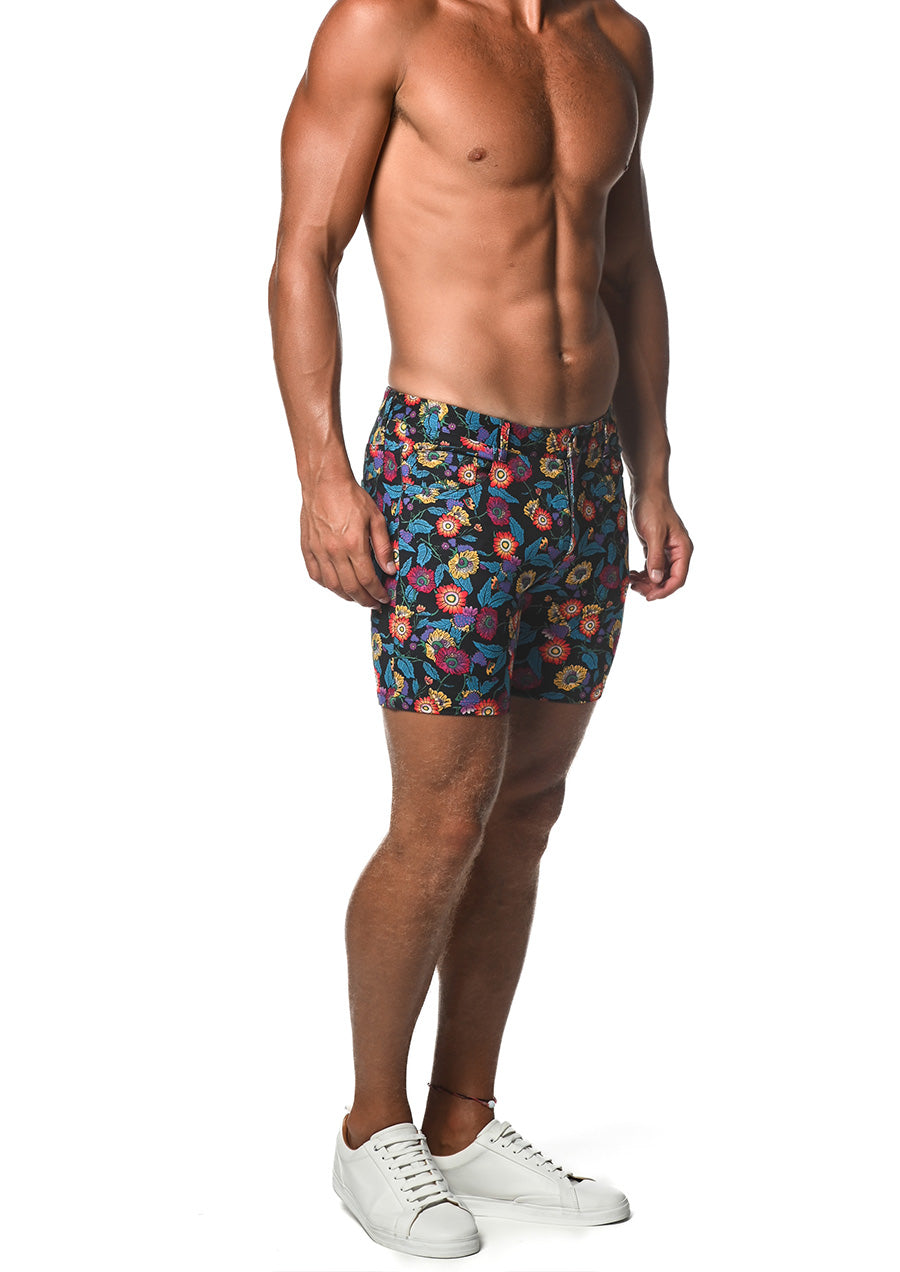Limited Edition Sapphire Gold Floral Shorts