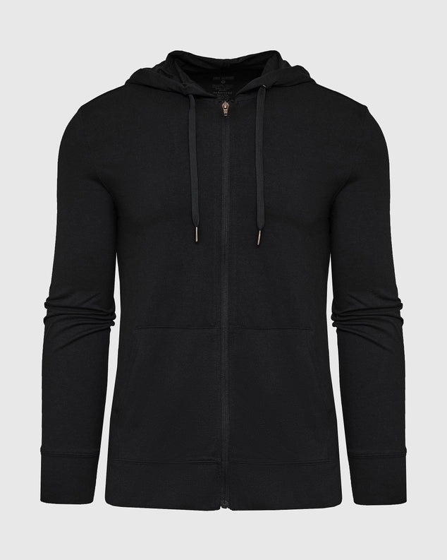 Full Zip Active Comfort Hoodie (Black)