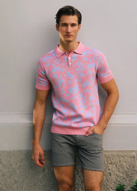 5" 5-Pocket Jean Short (Grey Mini Diamond)