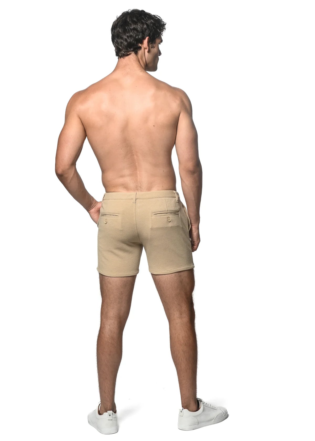 5" Textured Chino Shorts (Khaki)