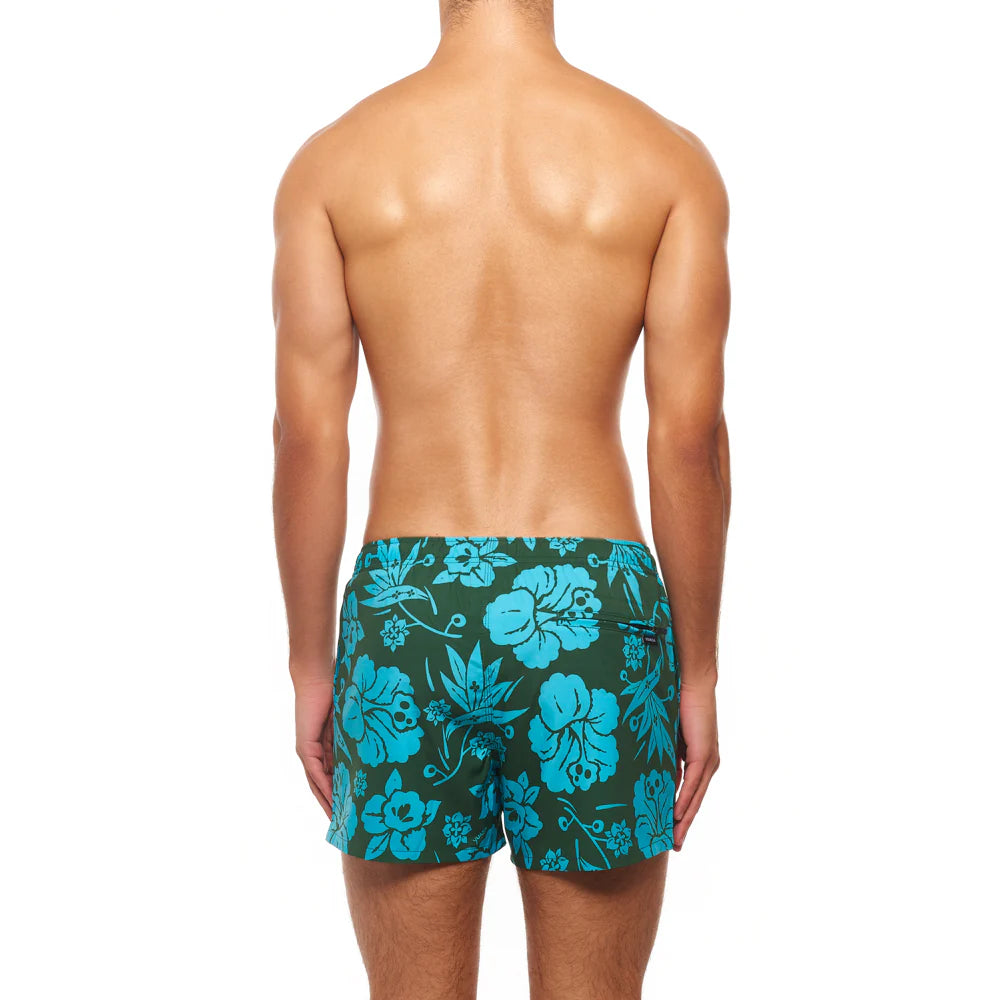 Printed Swim Short - Island Flower (Douglas Fir)