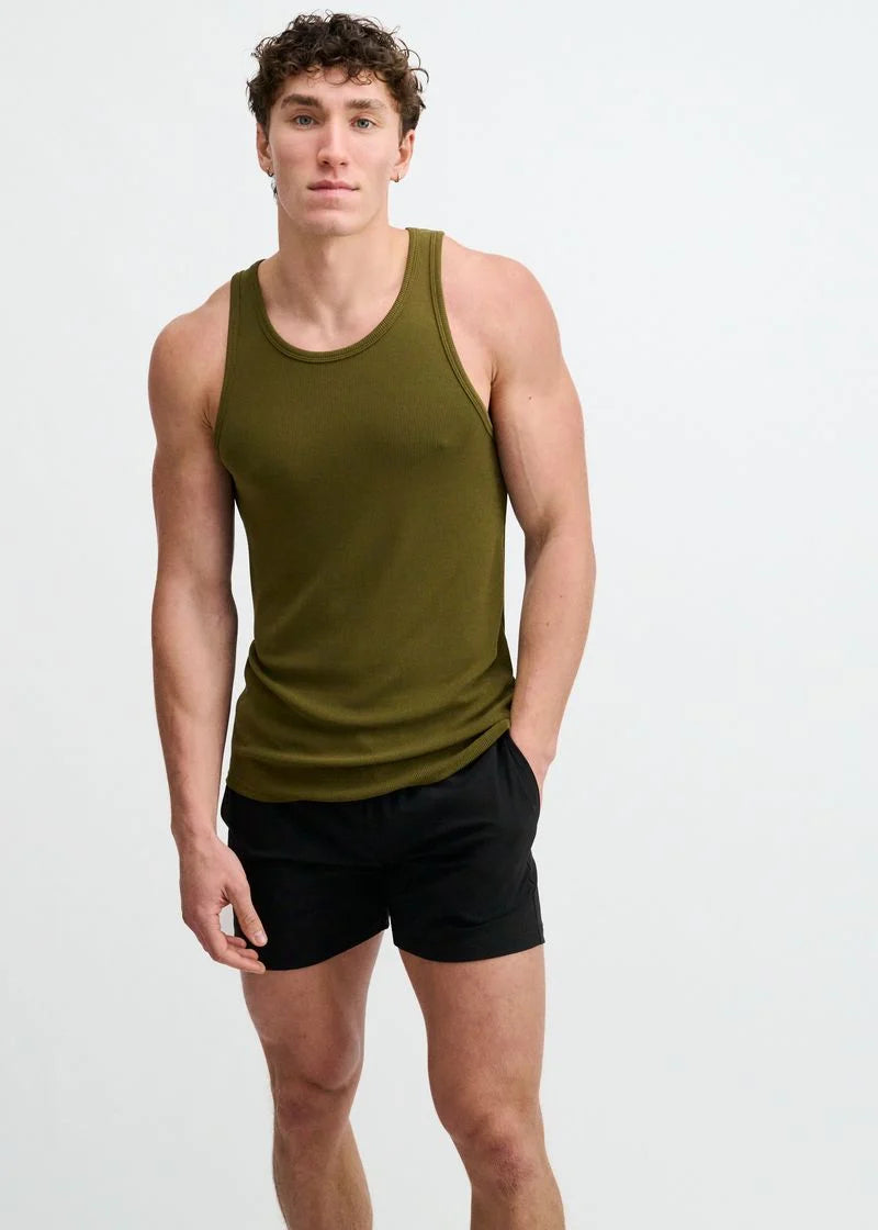 Stretch Rib Modal Tank (Jungle)