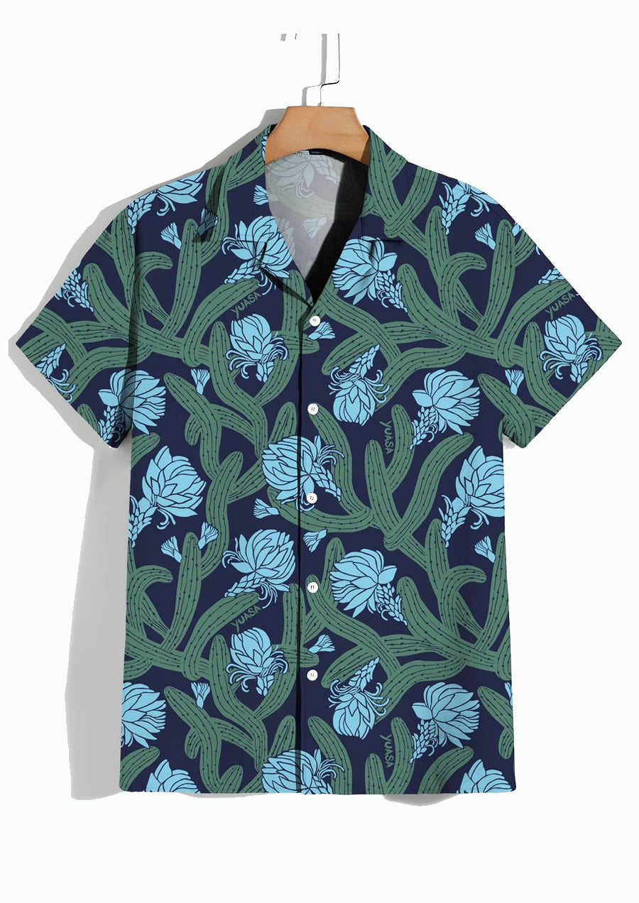 Resort Shirt - Cactus (Green & Blue)