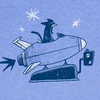 Scaredy Cat Tee (Blue)
