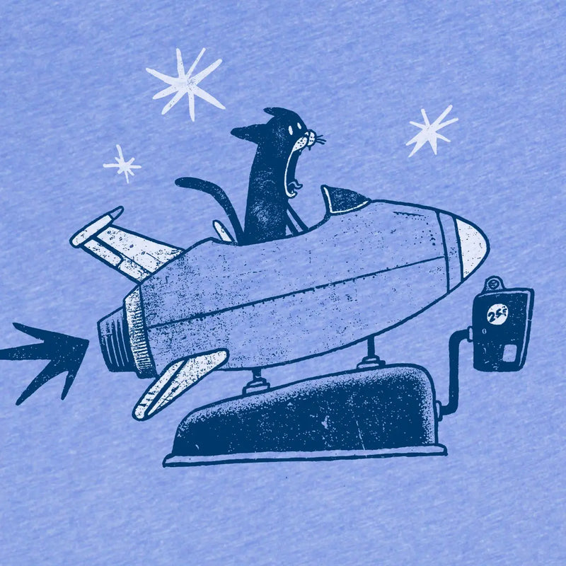 Scaredy Cat Tee (Blue)