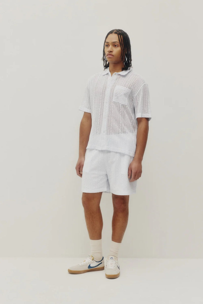 Crochet Box Shirt (Baby Blue)