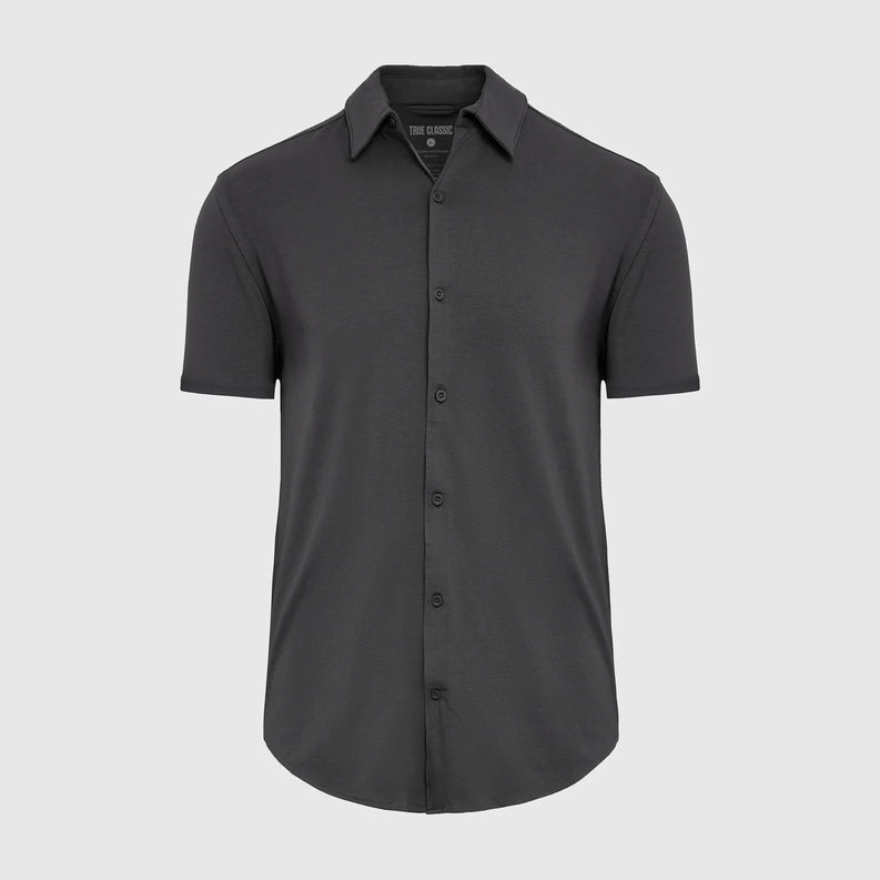 Short Sleeve Button Up Shirt (Carbon)