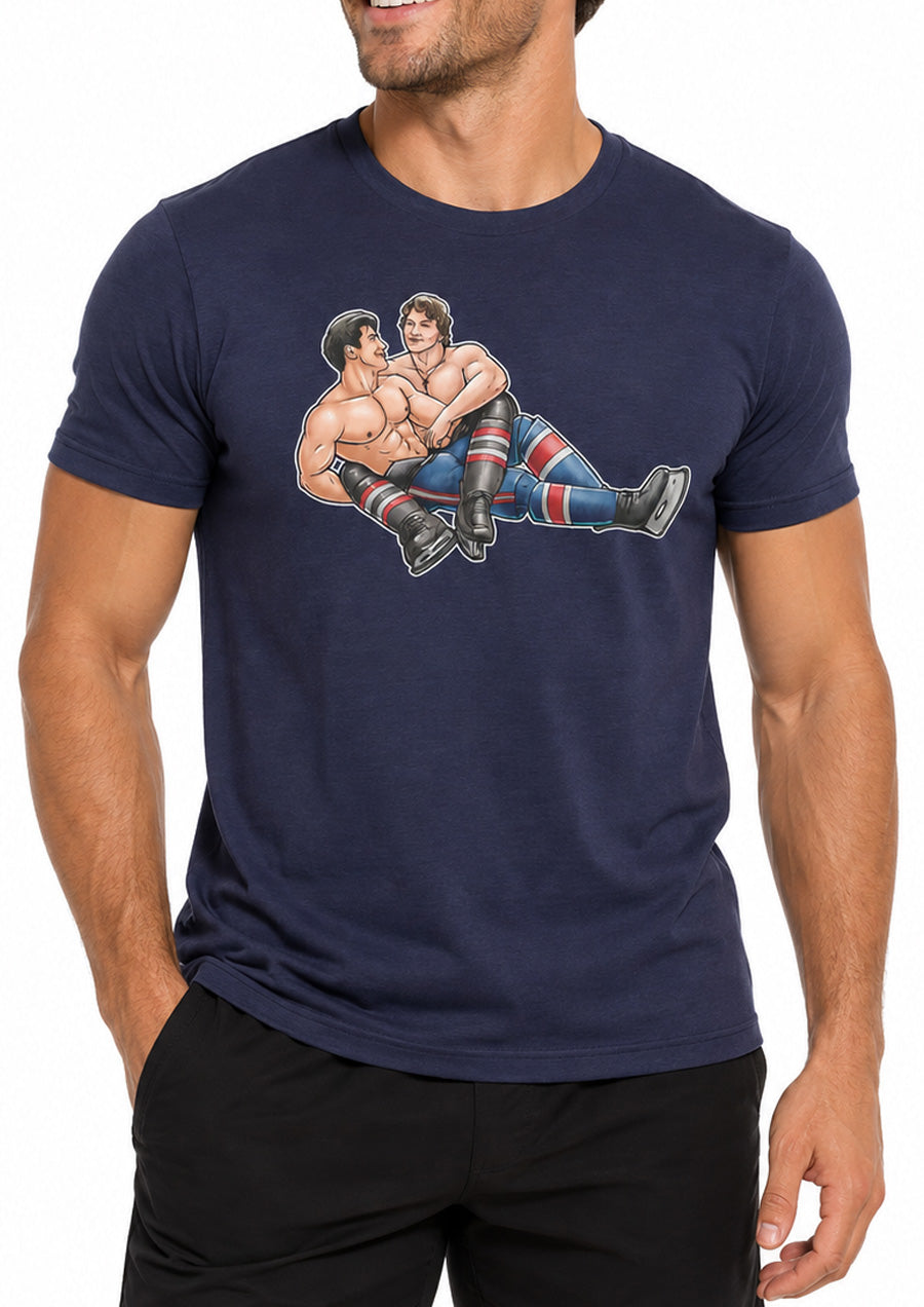 Down to Puck Tee (Heather Midnight Navy)
