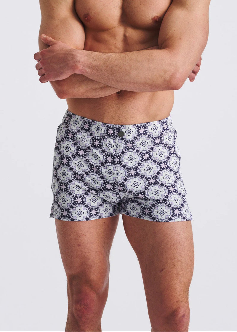 Printed Swim Shorts (Lilac/Purple)