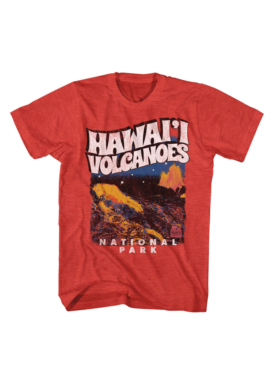 Hawaiian Volcanos Park Tee (Red)