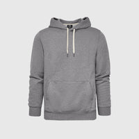 Hooded Pullover Fleece French Terry (Heather Gray)