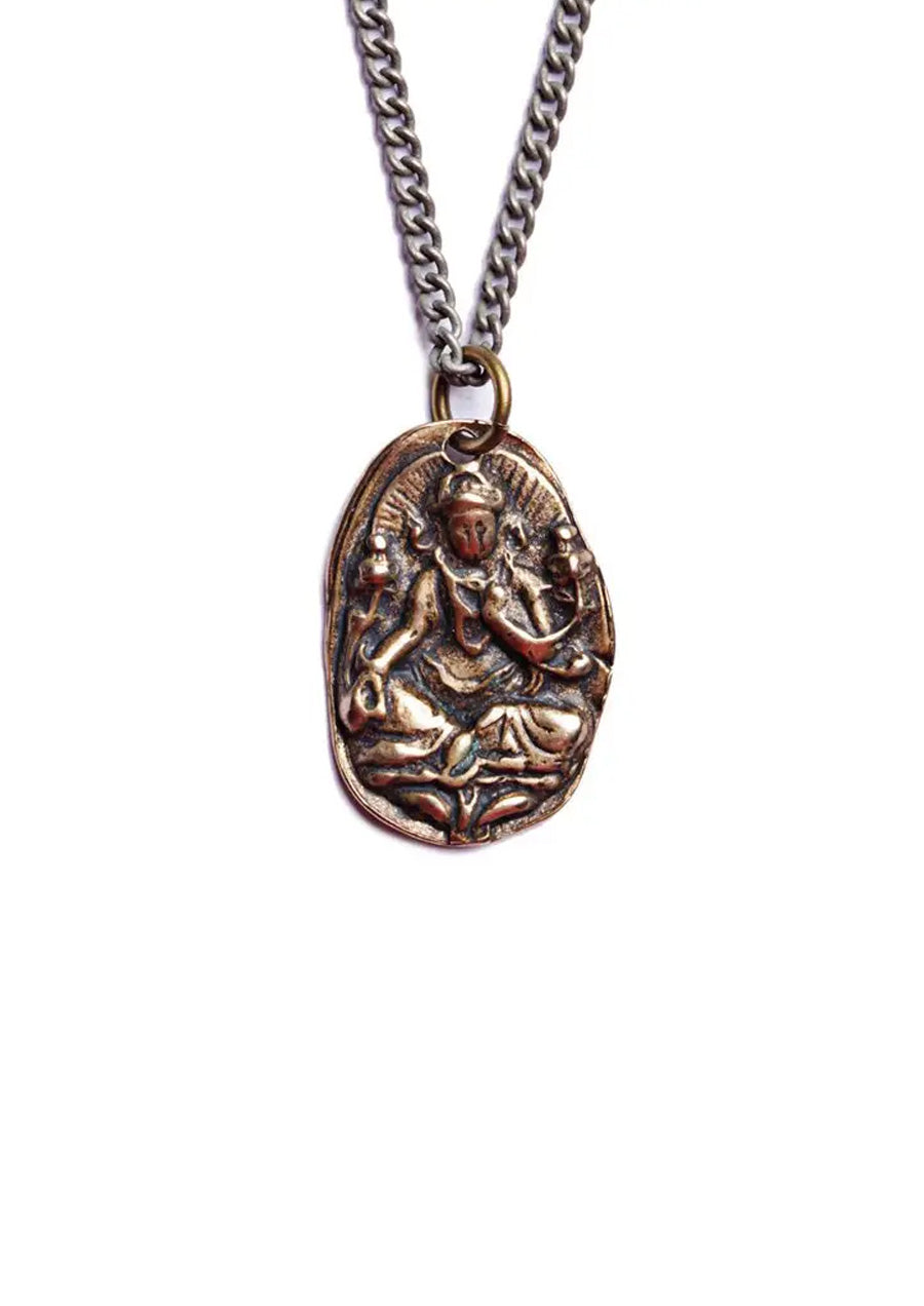 Ganesha Bronze Necklace For Men