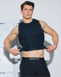 SPR Cropped Tank (Black)