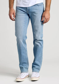 Straight Low Stretch Jeans (Light Indigo)