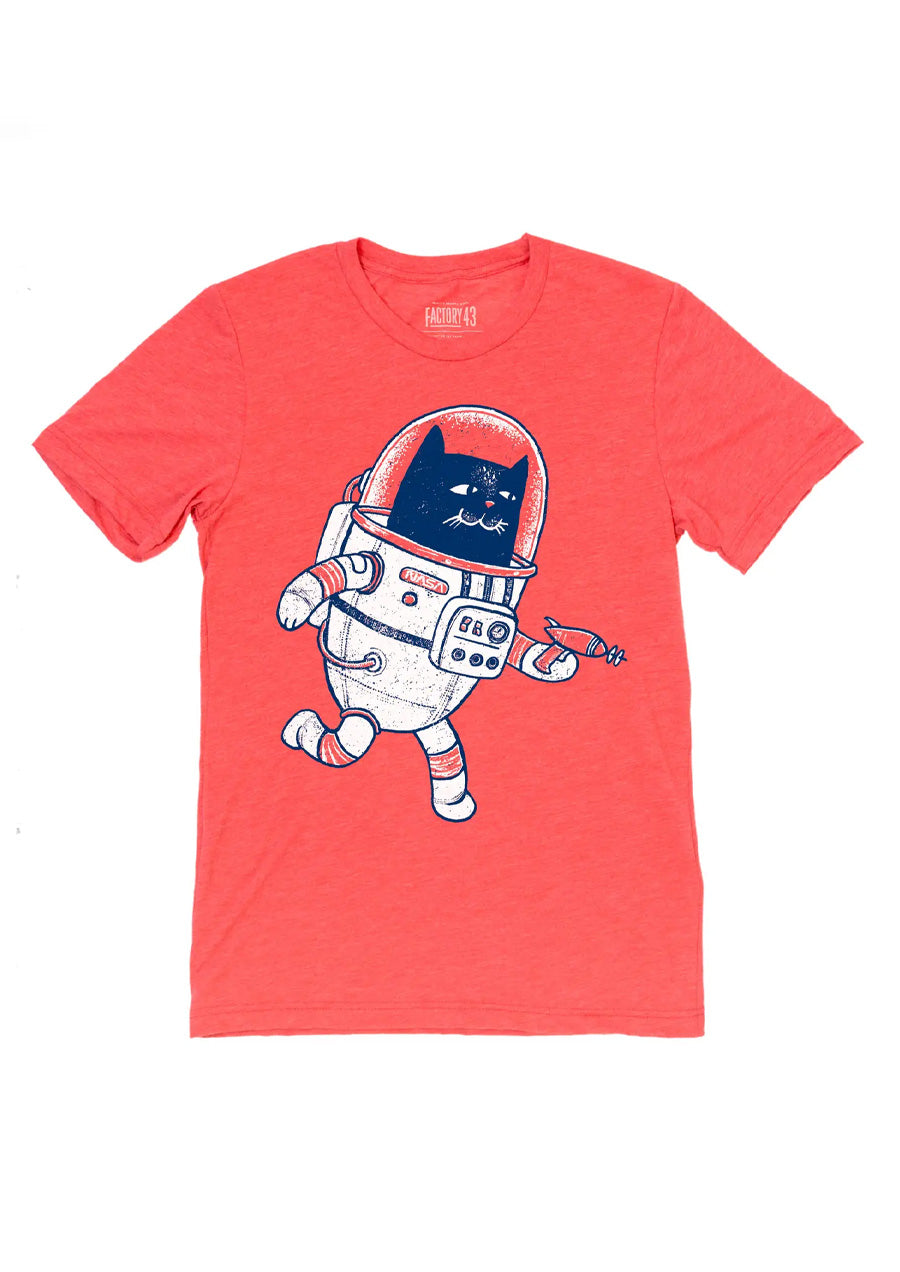 Space Cat Tee (Red)