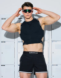 SPR Cropped Tank (Black)