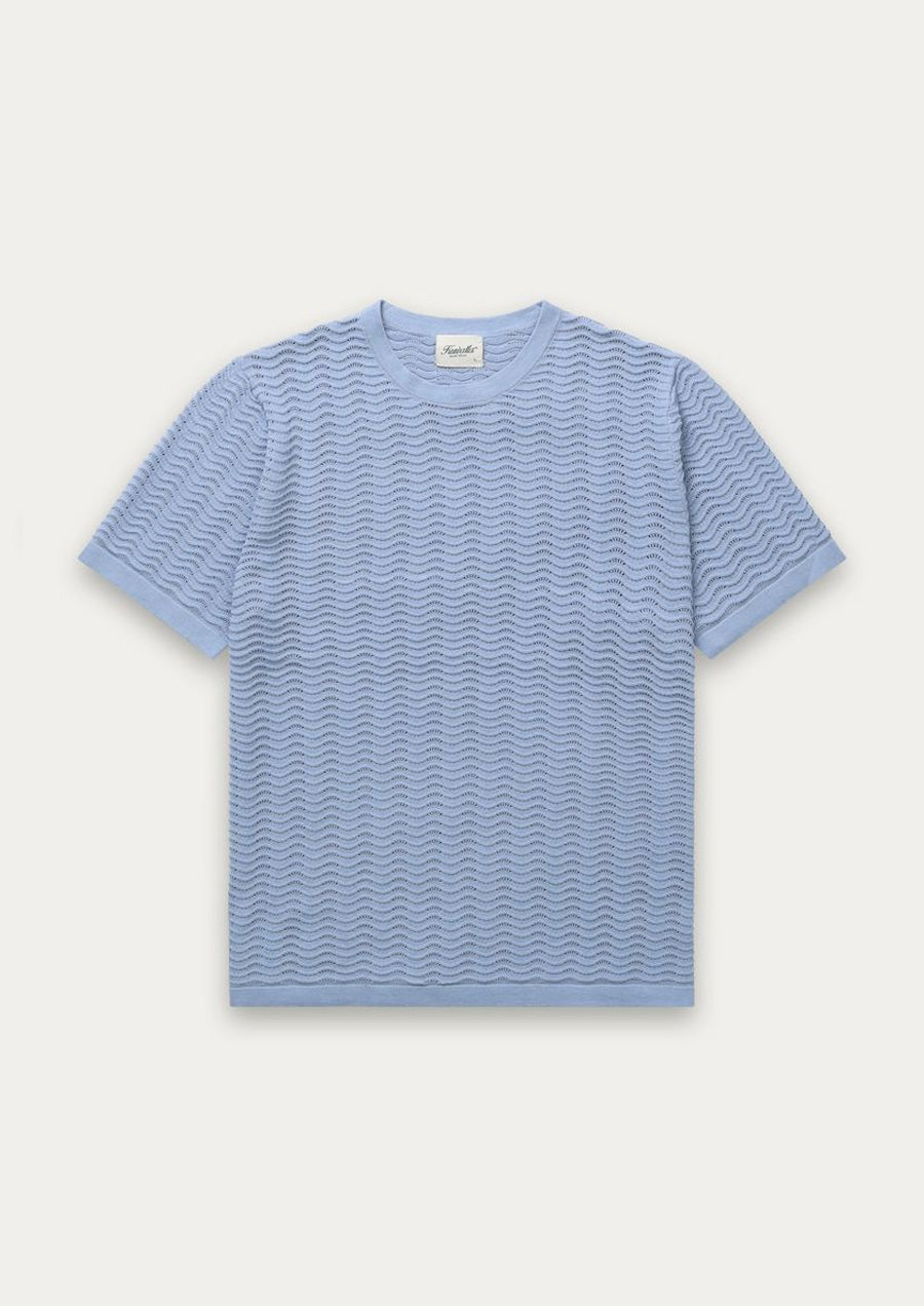 Wave Knit Tee (Rain Washed)