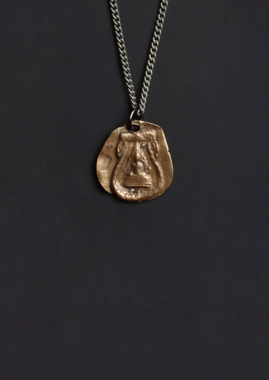 Bronze Buddha Love Necklace