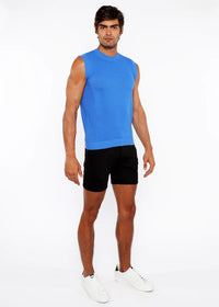 Open Knit Vest (Azure)