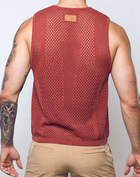 Amalfi Singlet (Burnt Brown)