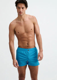 Seersucker Swim Shorts (Cobalt)