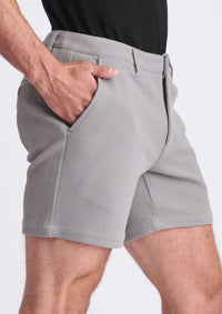 Textured Stretch Chino Short (Lunar)