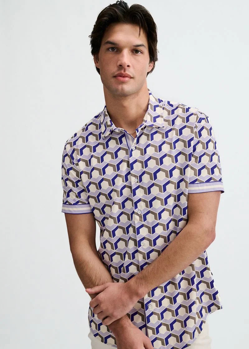 Performance Short Sleeved Shirt (Blueberry)