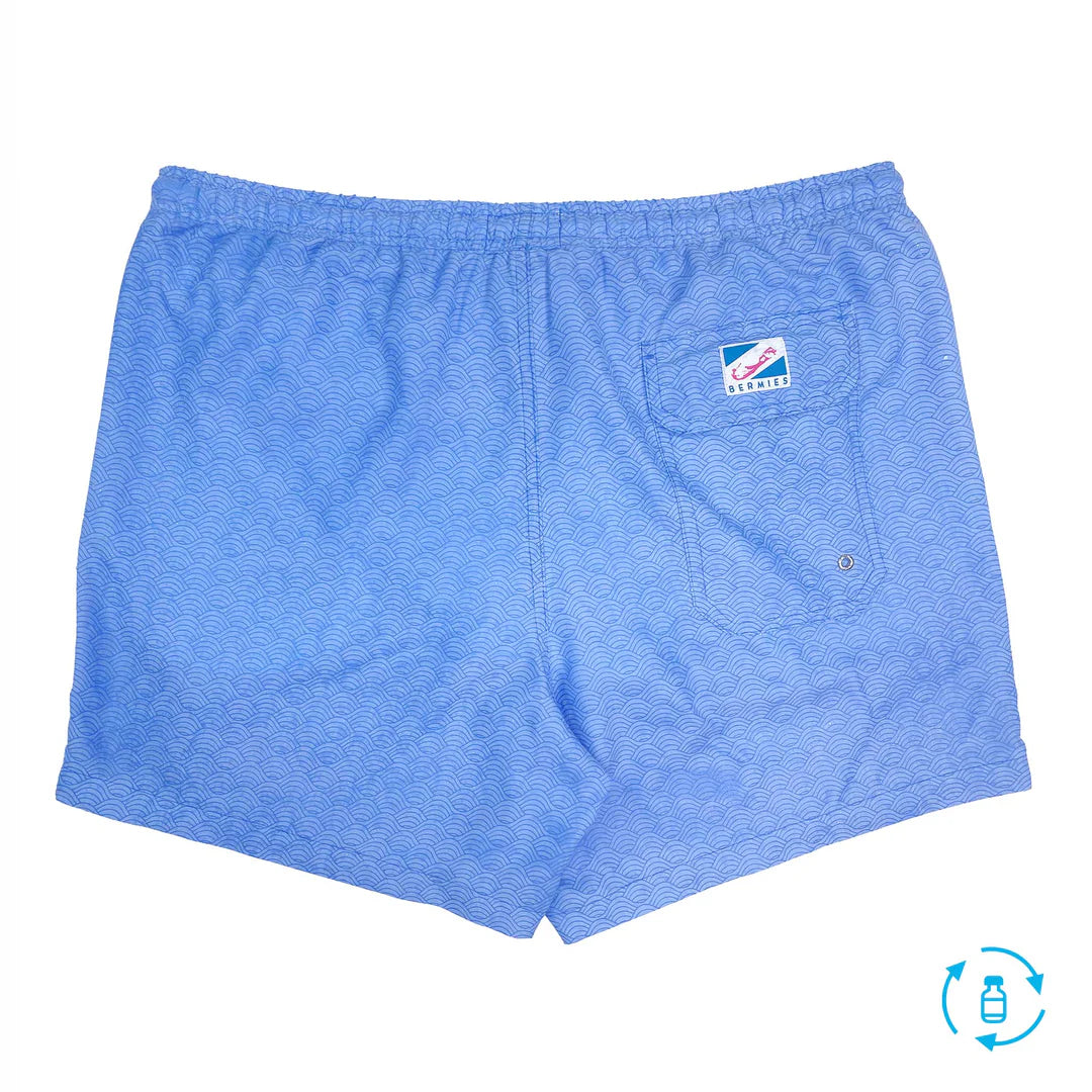 Color Switch Swim Shorts (Blue to Waves)