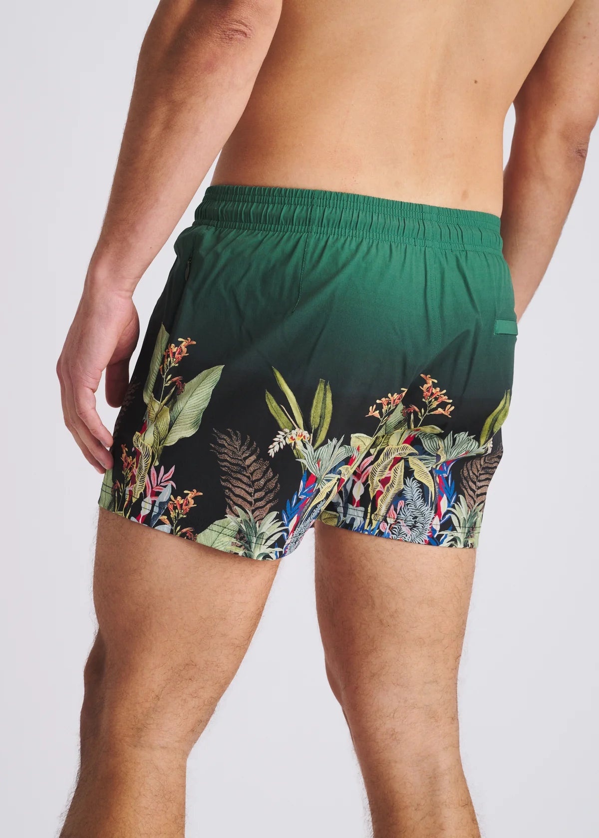 Printed Swim Shorts (Emerald Flora)