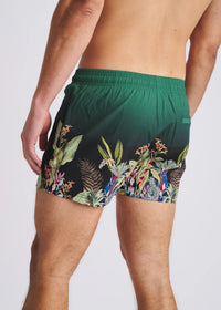 Printed Swim Shorts (Emerald Flora)