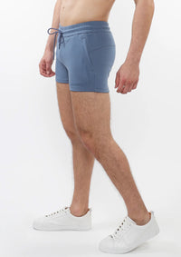 3.5" Stretch Knit Gym Shorts (Aqua)