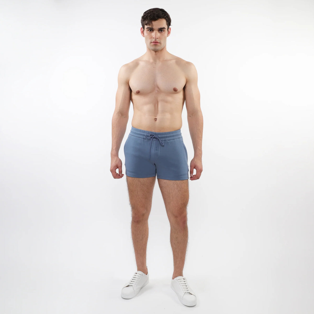 3.5" Stretch Knit Gym Shorts (Aqua)