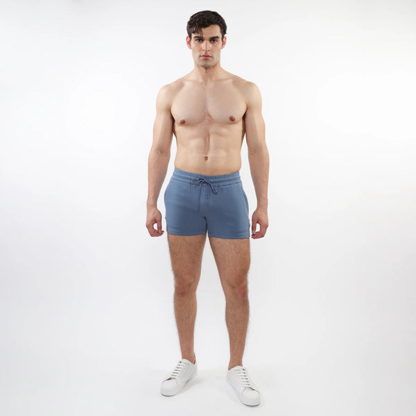 3.5" Stretch Knit Gym Shorts (Aqua)