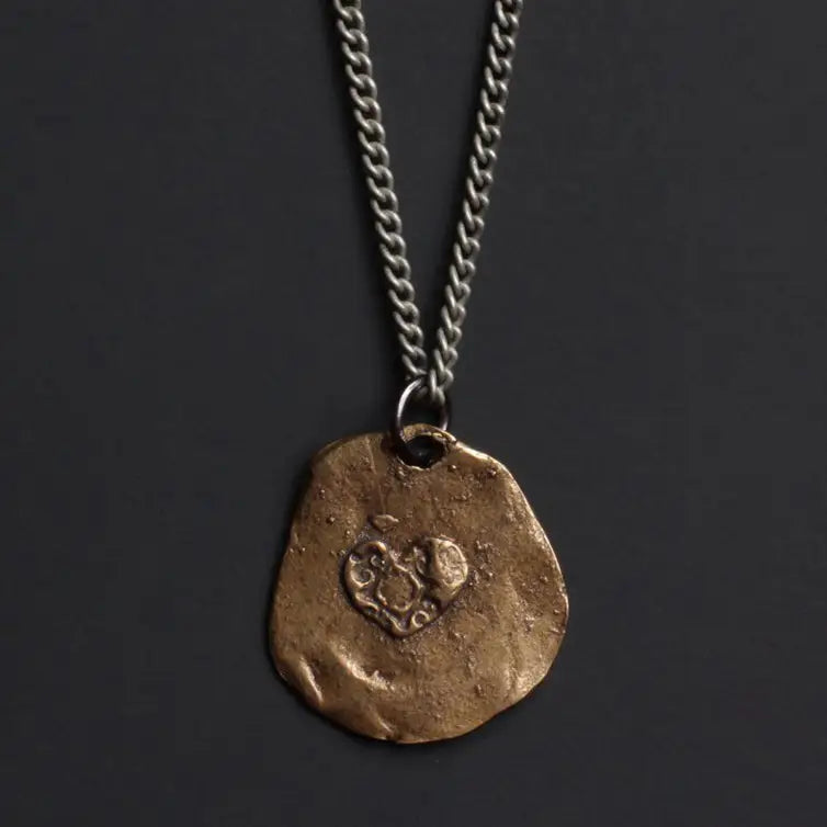 Bronze Buddha Love Necklace